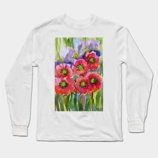 Spring Watercolor Painting Long Sleeve T-Shirt